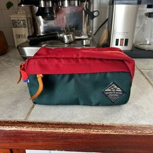 United By Blue Red and Green Toiletry Bag